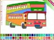 Play Double decker bus coloring