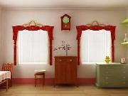 Play Red curtain room escape