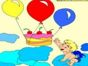 Play Kids coloring: happy birthday