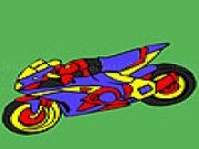 Play Fascinating motorbike coloring now