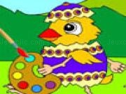 Play Coloring easter chicks - rossy coloring games