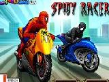 Play Spiderman pilote de moto