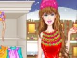 Play Barbie winter shopping