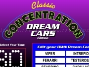Classic concentration dream cars edition