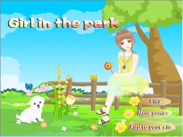 Girl in park