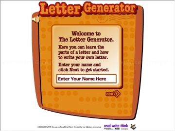 Letter generator