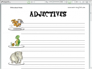 Adjectives 1 writing