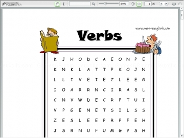 Verbs 1 wordsearch