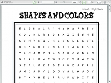 Shapescolors wordsearch