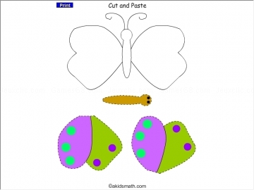 Cut paste butterfly
