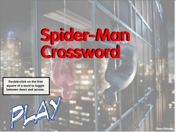 Spiderman crossword