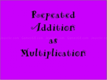 Repeated addition as multiplication