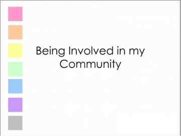 Being involved in my community