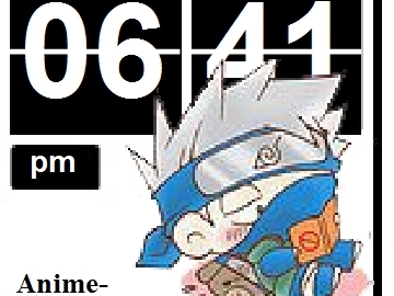 Naruto Kakashi Flash clock by sd0711