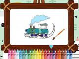 Play Trains for kids coloring