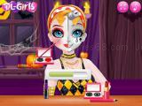 Play Princess halloween makeup halffaces tutorial