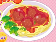 Play Cooking spaghetti meatball now