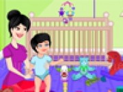 Play Babysitter Cleaning With Baby now