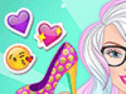 Play Barbie Design My Emoji Shoes