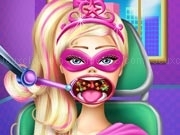 Play Super Barbie Throat Doctor now