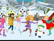 Play Princesses Winter Skating Decoration now