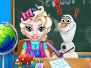 Play Baby Elsa School Time now