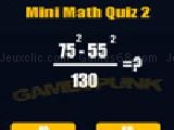 Play Mini math quiz 2 now