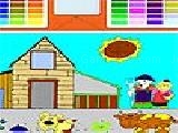 Play Kids farm coloring