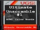 Play Ultimate unscramble #1: html color code words now