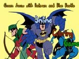 Play Batman and the blue beetle online coloring game