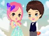 Cute valentine love couple dress up