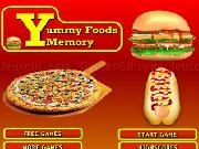 Play Yummy foods memory now