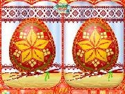 Play Easter eggs a  la russe: spot the differences