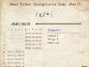 Math trainer: multiplication table