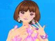 Flower pattern makeup