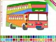 Play Double decker bus coloring now