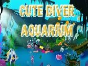 Play Cute diver aquarium