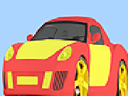 Play Fast white car coloring now