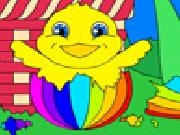 Play Easter basket coloring