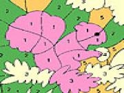 Play Squirrel among the flowers coloring now