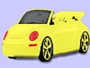 Play Mini cream car coloring