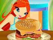 Play Bloom burger cooking