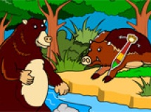 Play Rosy coloring: jungle bear now