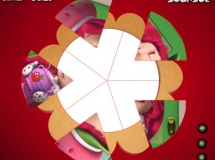Play Strawberry round puzzle now