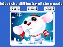 Play Cute mouse sliding puzzle