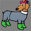 Play Cool dog coloring