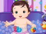 Play Playful baby bathing now