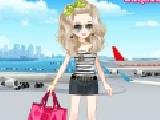 Play Fashion girl at the airport