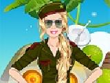 Play Barbie army style now