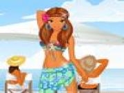 Play Hot girl on cool beach